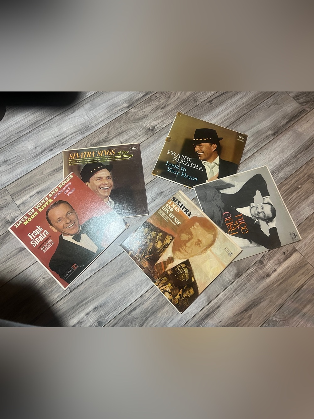 Frank Sinatra Vinyl Record Lot of 6 total..original album and sleeve..
